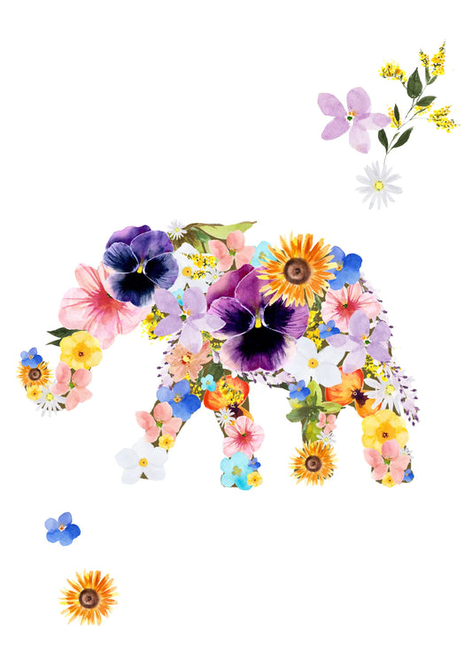 Floral Elephant